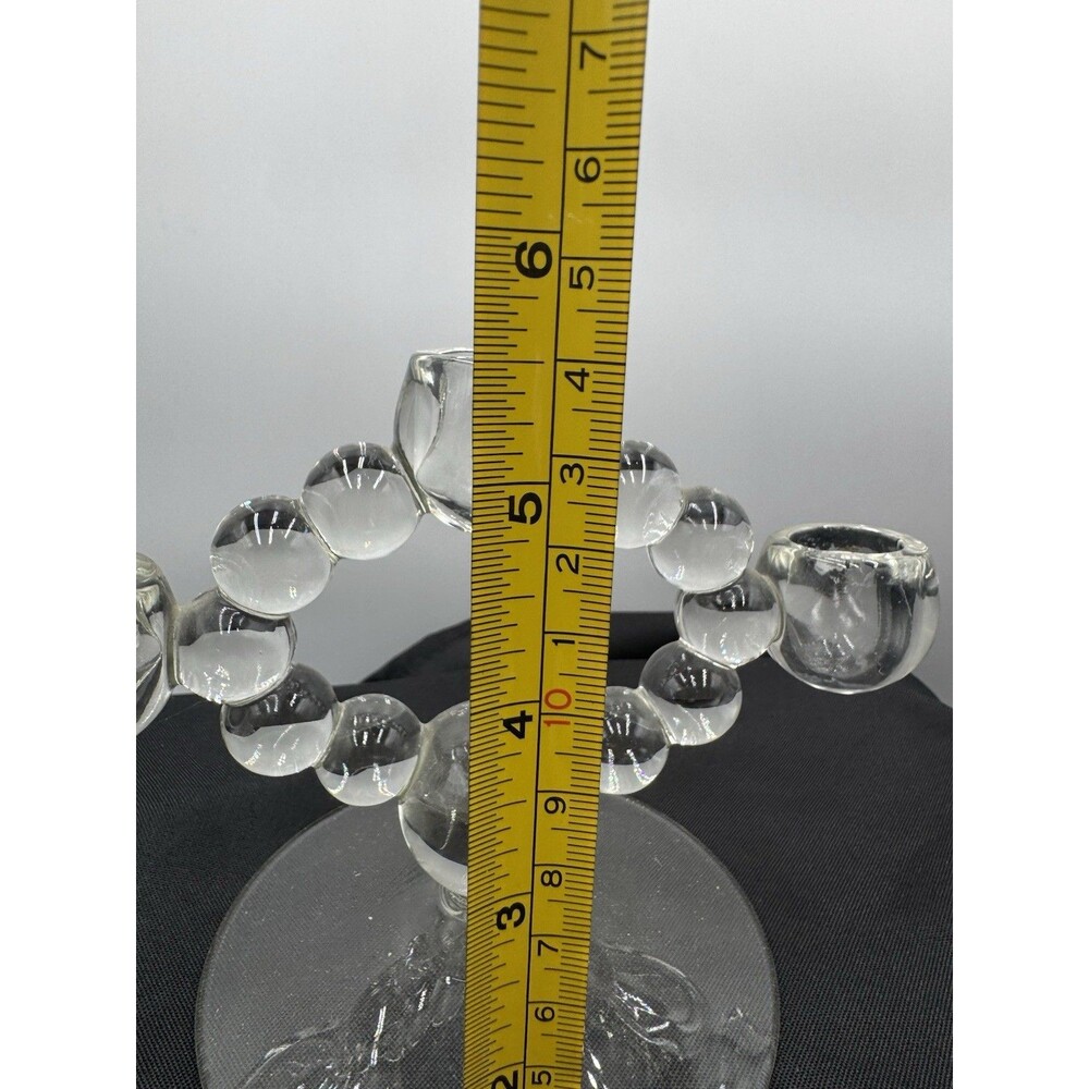 Vintage Imperial glass double candlestick